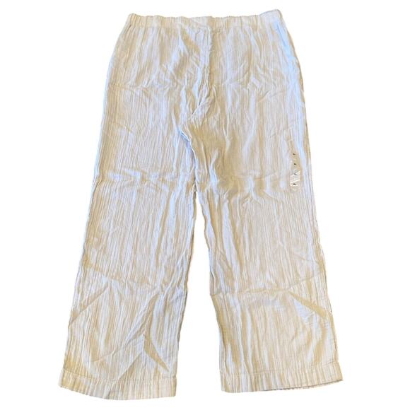 NWT GAP Women's Mid Rise Gauze Wide Leg Pull On Pant Beige Size XL - Picture 3 of 10